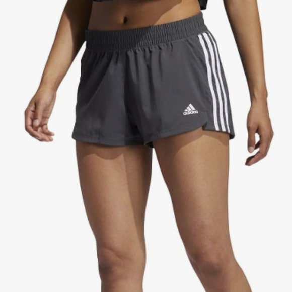 adidas Women's Pacer 3-stripes Woven Shorts Grey XXL - Picture 1 of 6